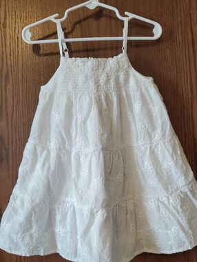 Cat And Jack White Lace Pattern Dress Size 2T